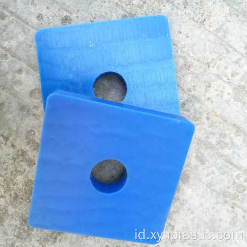 Plat Nilon Plastik Biru Bagian Nylon PA6 CNC